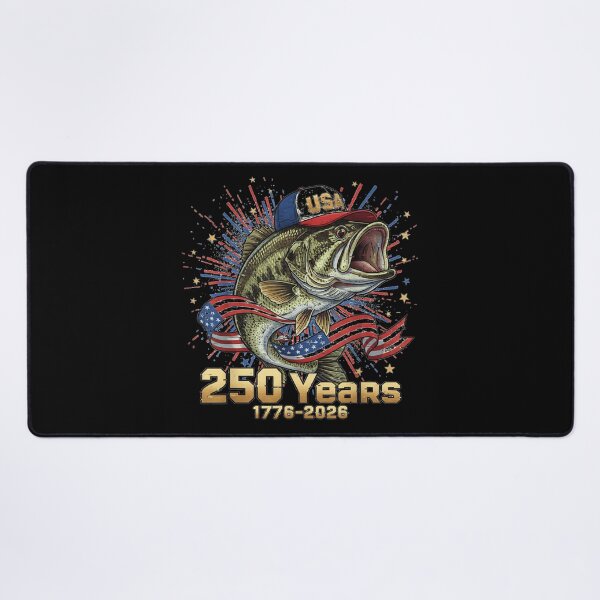 Item preview, Bass Fishing USA 250 Years Patriotic American Flag Fisherman Gift Design designed and sold by RuperDelois.