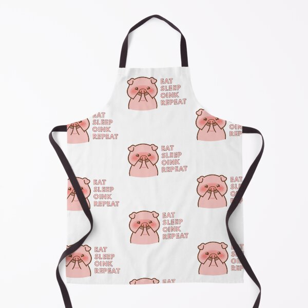 Item preview, Kawaii Happy Pink Pig - Eat Sleep Oink Repeat designed and sold by madebyjulia7.