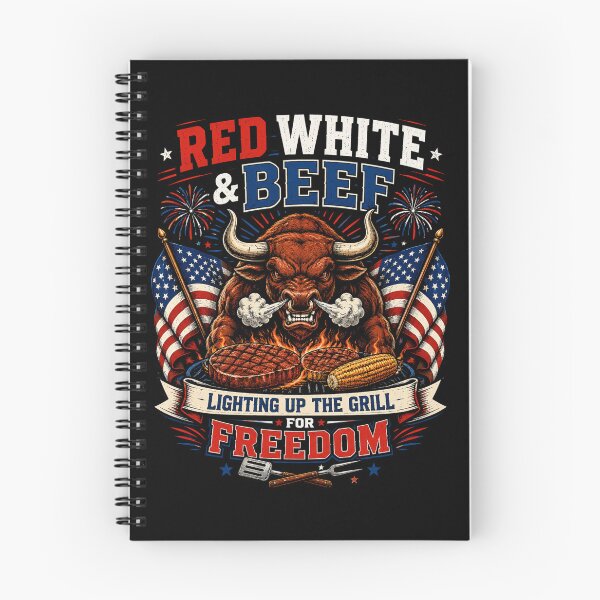 Item preview, Red White & Beef – Funny 4th of July BBQ Patriotic Bull Design designed and sold by Survizz.