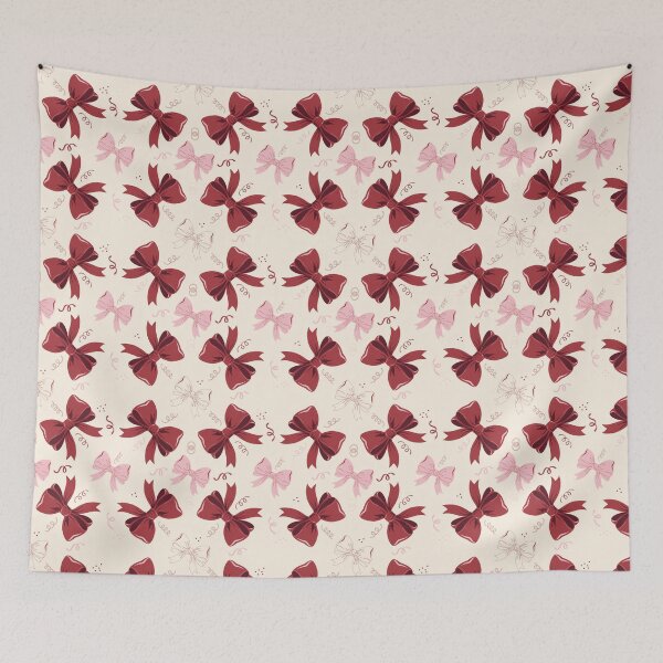 Item preview, Burgundy Bow seamless pattern designed and sold by digital.stickerperso.com.