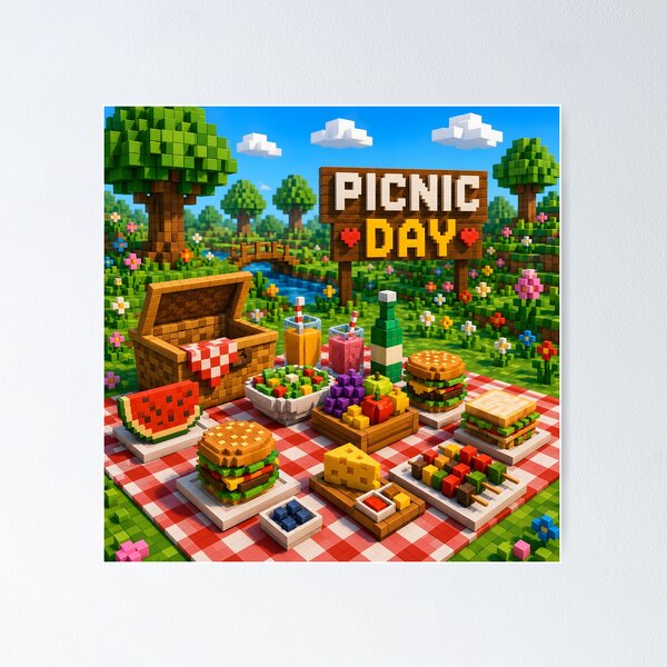 Item preview, Pixel Picnic Day Adventure designed and sold by aleano2026.