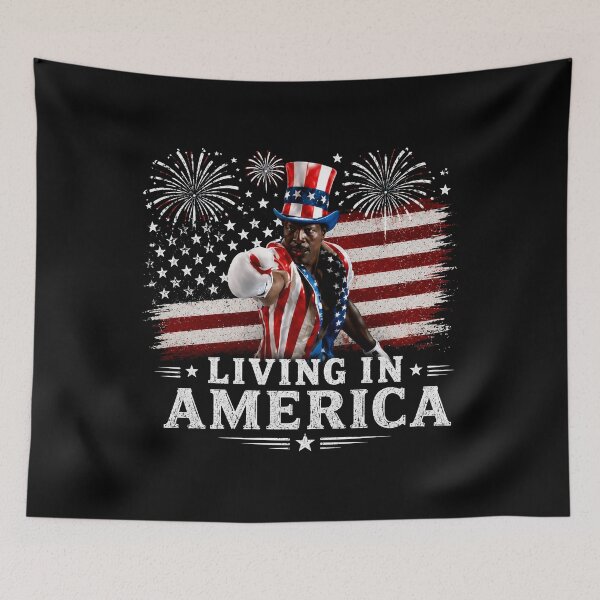 Item preview, Apollo Creed Living In America - Patriotic Boxing Fourth Of July America, USA Fighter designed and sold by kosterbleack.