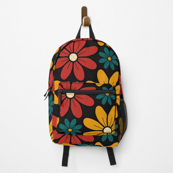 Item preview, Green, Red and Yellow Vintage Flowers Design 08 designed and sold by StefanStudioArt.