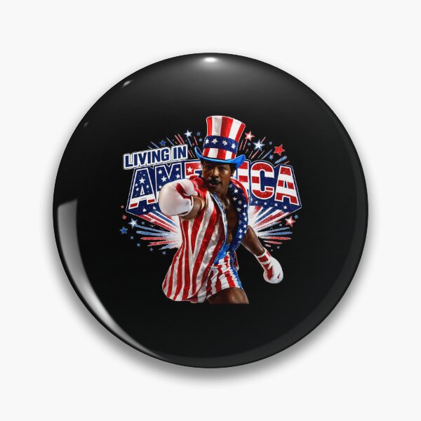 Item preview, Apollo Creed Living In America - Patriotic Boxing Fourth Of July America, USA Fighter designed and sold by kosterbleack.
