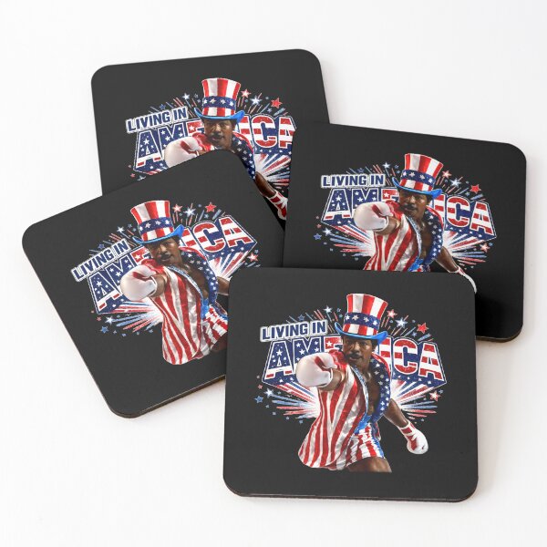 Item preview, Apollo Creed Living In America - Patriotic Boxing Fourth Of July America, USA Fighter designed and sold by kosterbleack.