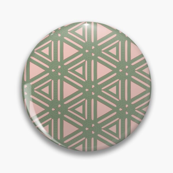 Item preview, Abstract Geometric Triangle Pattern - Sage & Blush  designed and sold by Sophie Golightly.