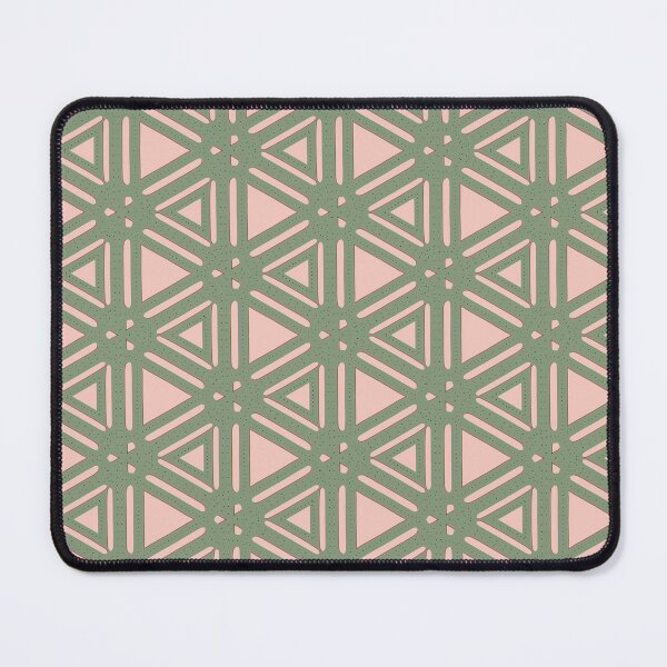 Item preview, Abstract Geometric Triangle Pattern - Sage & Blush  designed and sold by Sophie Golightly.