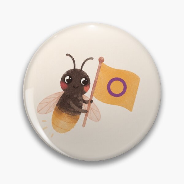 Item preview, Intersex firefly bug carrying an intersex pride flag  designed and sold by aprilapricott.