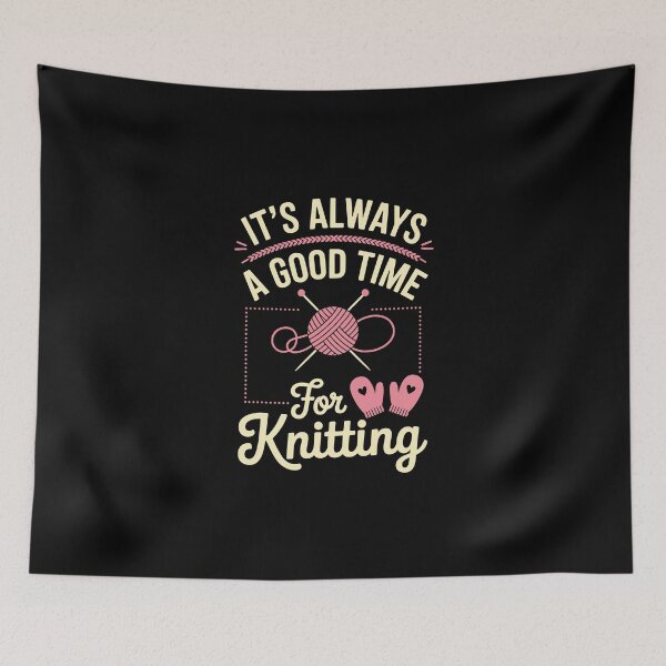 Item preview,  it's always a good time for knitting  designed and sold by jkrphoto.