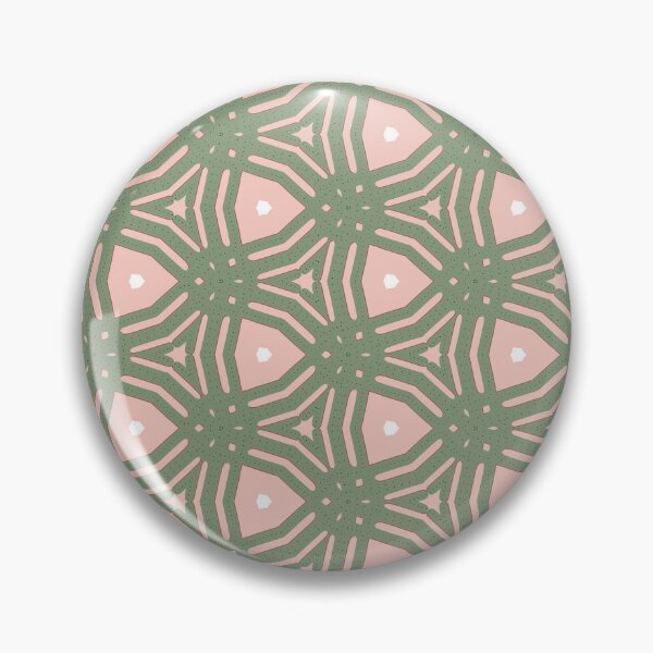 Item preview, Art Deco Geometric Pattern - Sage & Blush  designed and sold by Sophie Golightly.