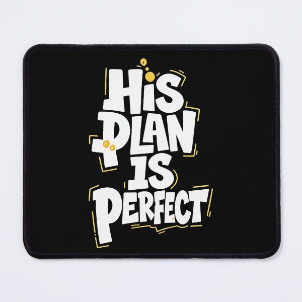 Item preview, His Plan Is Perfect - Christian Graffiti Typography designed and sold by Emmafeystilo.