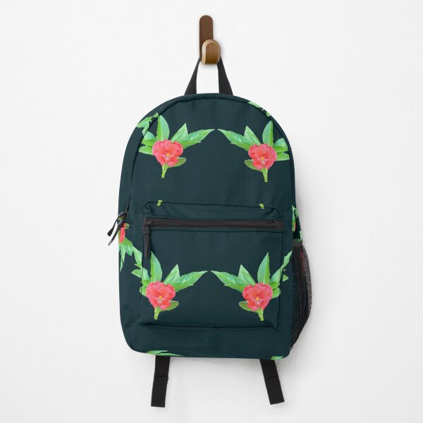 Item preview, Two red flowers and two fresh green leaves. designed and sold by MiMee4451.