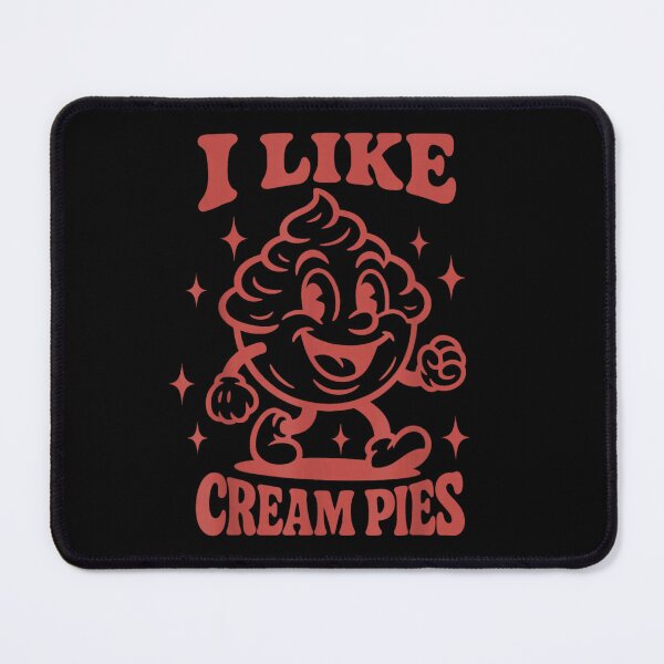 Item preview, I Like Cream Pies Funny Vintage Retro Cartoon Mascot Character Humor Dessert designed and sold by EricCotanori.