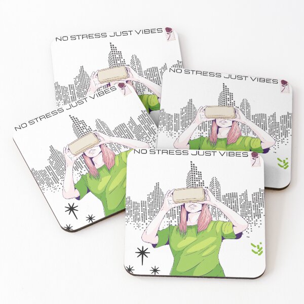 Item preview, No Stress Just Vibes Aesthetic Quote Design designed and sold by Scopestor.