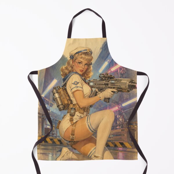 Item preview, Retro Space Ranger Pinup – Vintage Sci-Fi Rocket Girl designed and sold by Cosplayvintage.