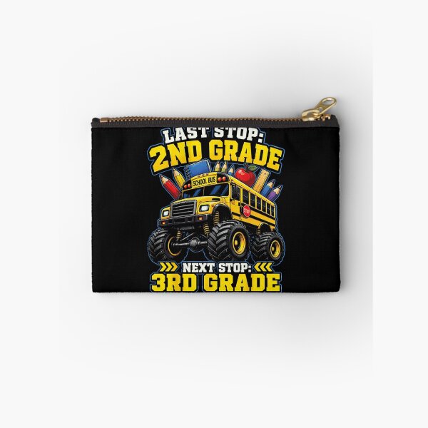 Item preview, Last Stop 2nd Grade Next Stop 3rd Grade Monster Truck School Bus designed and sold by EricCotanori.