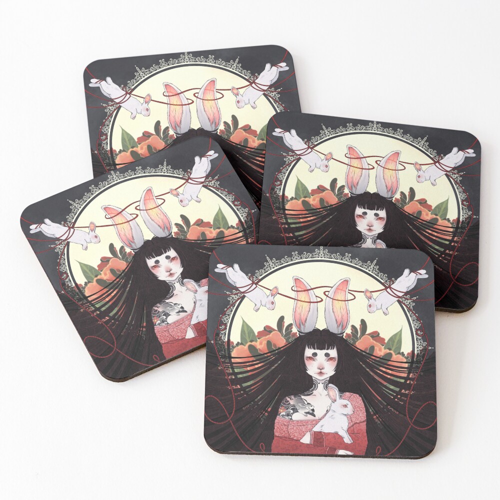 Item preview, Coasters (Set of 4) designed and sold by MimiMoonArt.