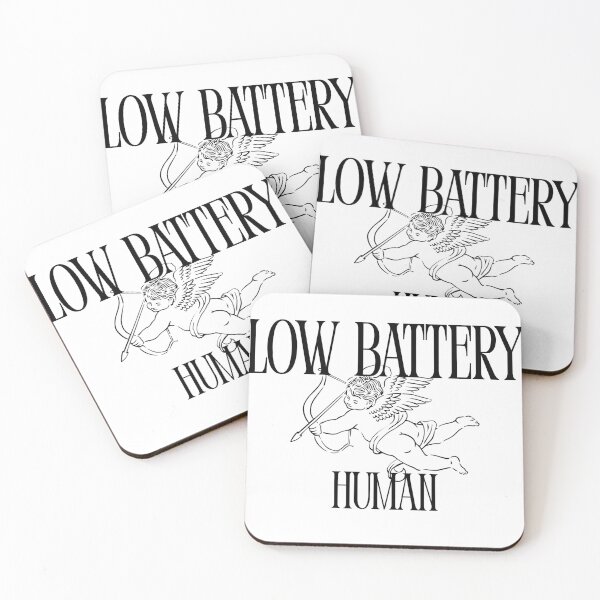 Item preview, Low Battery Human Funny Quote designed and sold by Scopestor.