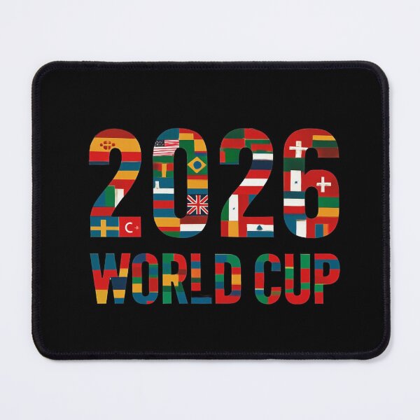 Item preview, 2026 World Cup Flags Typography designed and sold by Khadigadesings.
