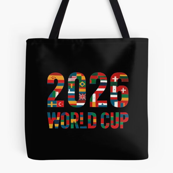 Item preview, 2026 World Cup Flags Typography designed and sold by Khadigadesings.