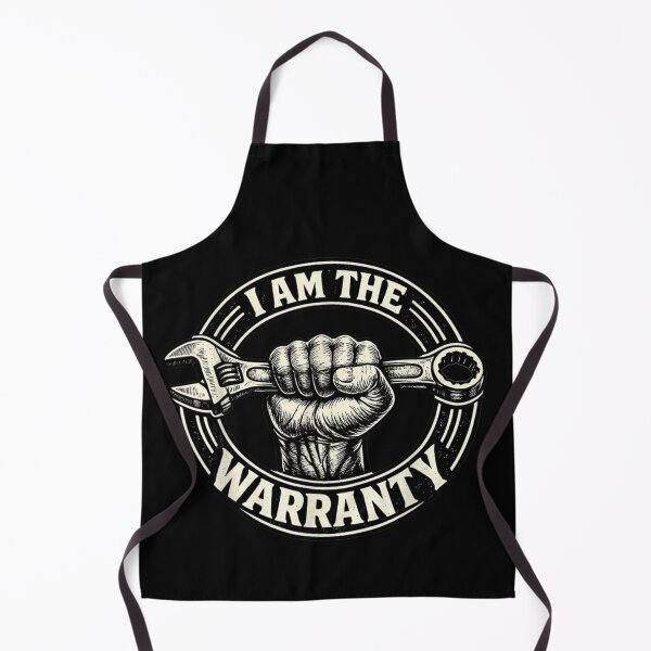 Item preview, I Am The Warranty Funny Mechanic Fist Holding Wrench Vintage Retro Logo designed and sold by LakenDraphil.