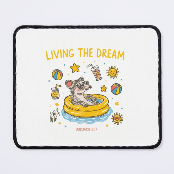 Item preview, Living The Dream Rat Summer Vacation Animal Lover designed and sold by RetroMini2026.