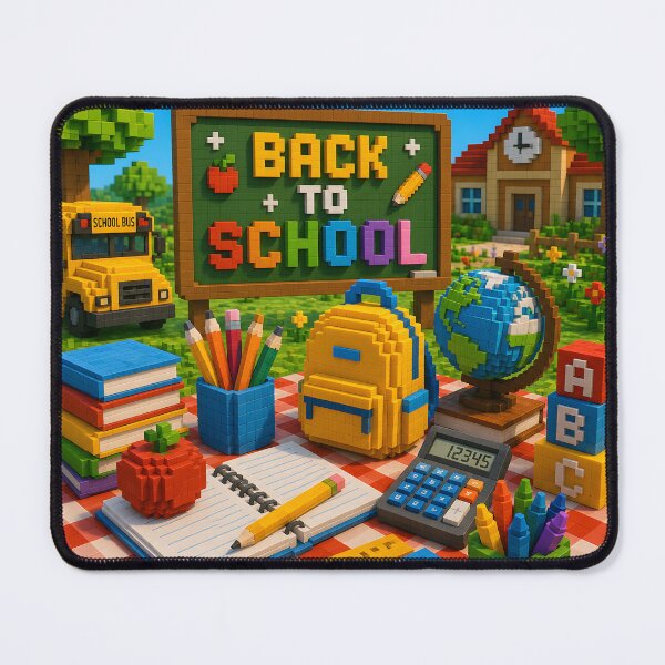 Item preview, Back to School Pixel Block Adventure designed and sold by aleano2026.