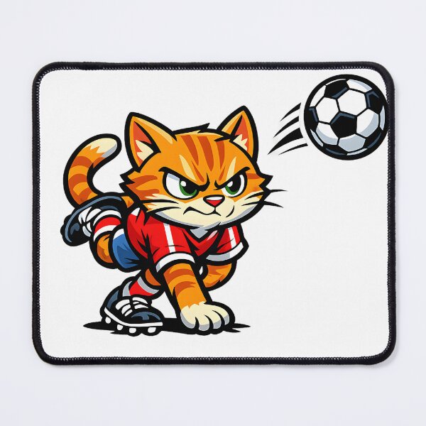 Item preview, Soccer Cat Purrfect Strike designed and sold by PatiImagination.