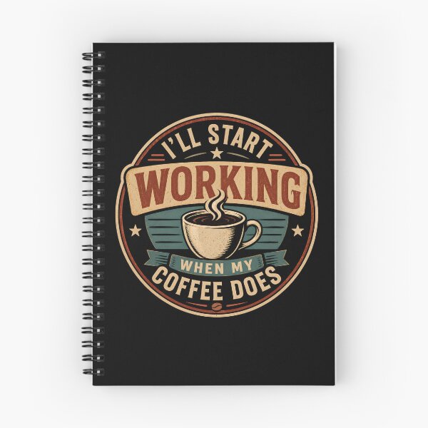 Item preview, I'll Start Working when My Coffee Does  designed and sold by DemureArtsy.