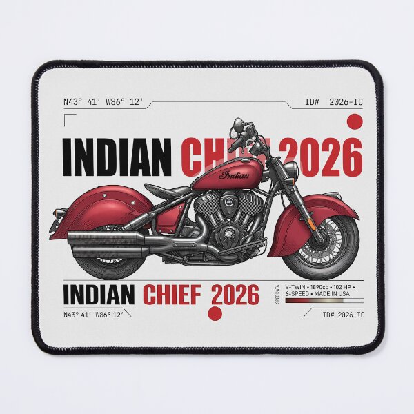 Item preview, Indian Chief 2026 Thunderstroke 116 Technical Spec Blueprint Motorcycle designed and sold by EdGraphy.