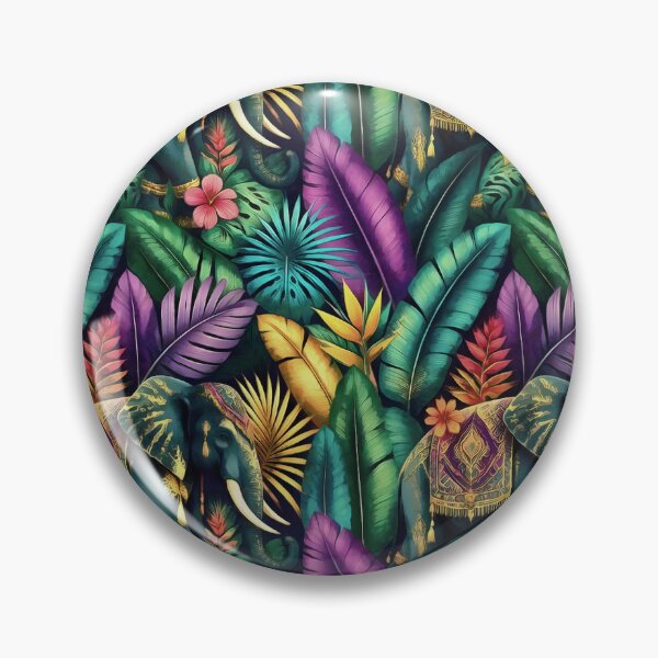 Item preview, Indian Elephant Jungle Dreams Seamless Surface Pattern designed and sold by taiche.