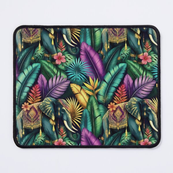 Item preview, Indian Elephant Jungle Dreams Seamless Surface Pattern designed and sold by taiche.