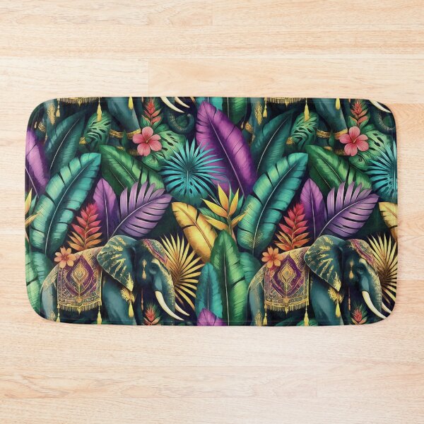 Item preview, Indian Elephant Jungle Dreams Seamless Surface Pattern designed and sold by taiche.