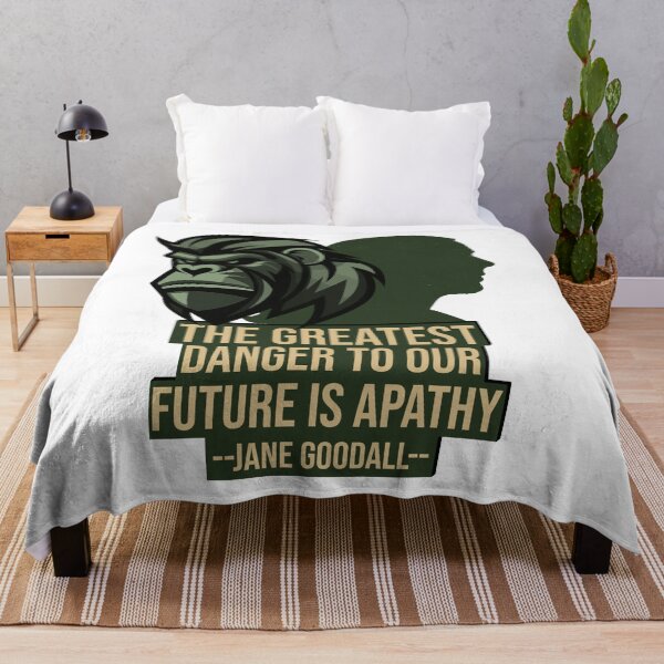 Item preview, The Greatest Danger to Our Future Is Apathy Quote designed and sold by ArtsyExplorer.