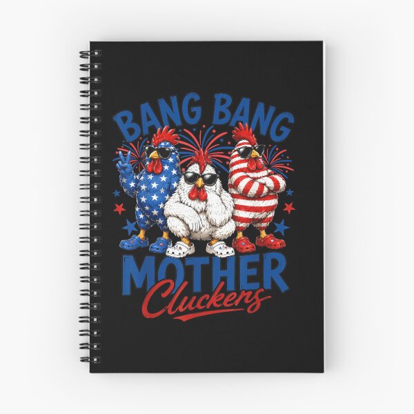 Item preview, Bang Bang Mother Cluckers Patriotic American Roosters 4th Of July Fireworks designed and sold by LakenDraphil.