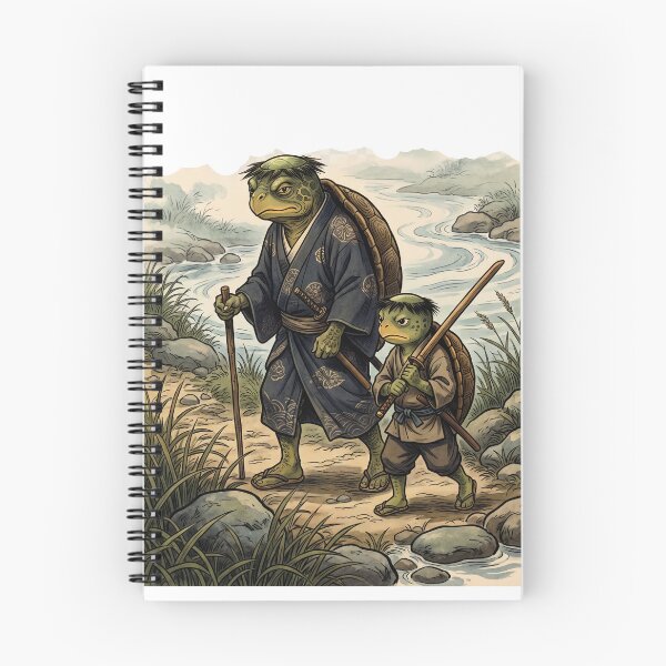 Item preview, Kappa Father and Son Journey – Japanese Folklore Father's Day Gift designed and sold by kaxymax.