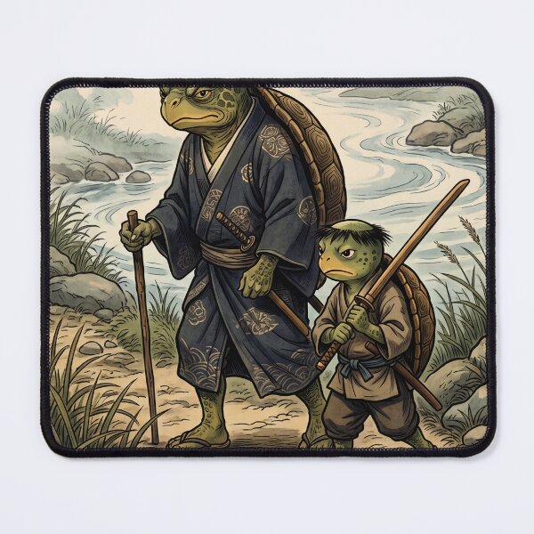 Item preview, Kappa Father and Son Journey – Japanese Folklore Father's Day Gift designed and sold by kaxymax.