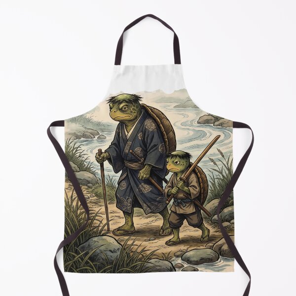 Item preview, Kappa Father and Son Journey – Japanese Folklore Father's Day Gift designed and sold by kaxymax.