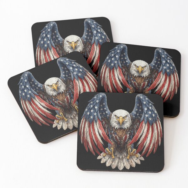 Item preview, American Bald Eagle USA Flag Wings Patriotic Independence Day Fourth Of July designed and sold by LakenDraphil.