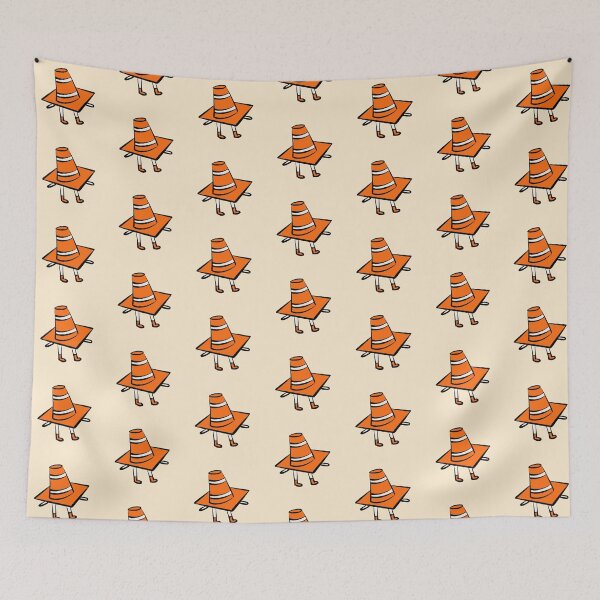 Item preview, Silly Traffic Cone Guy designed and sold by Little Ginger Art.