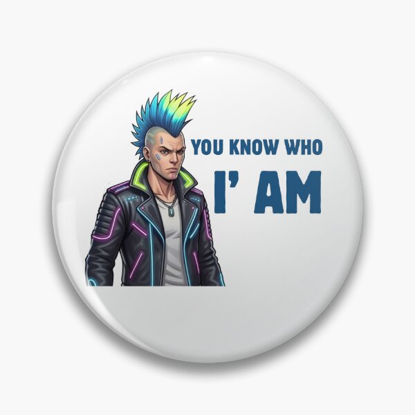 Item preview, You Know Who I Am Cyberpunk Design designed and sold by RamjoVerse.