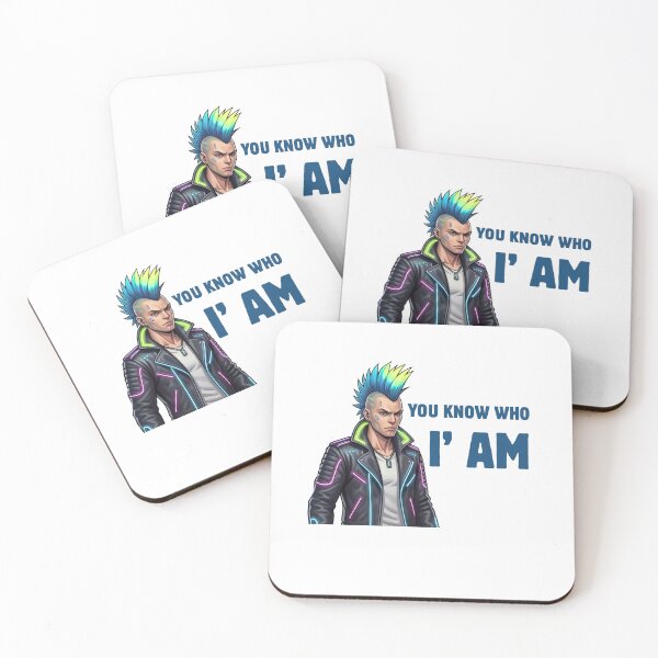 Item preview, You Know Who I Am Cyberpunk Design designed and sold by RamjoVerse.