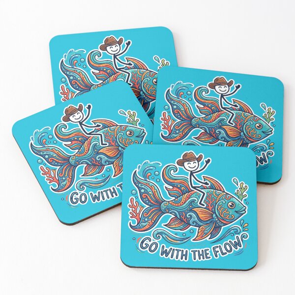 Item preview, Go With The Flow – Ocean Explorer Stickman Adventure designed and sold by Chroma Dreams .