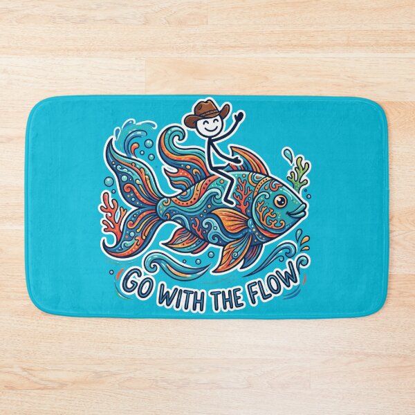 Item preview, Go With The Flow – Ocean Explorer Stickman Adventure designed and sold by Chroma Dreams .