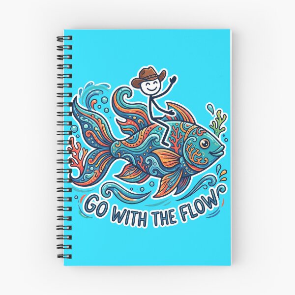 Item preview, Go With The Flow – Ocean Explorer Stickman Adventure designed and sold by Chroma Dreams .