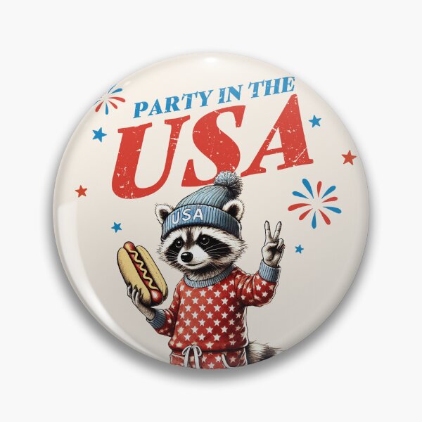 Item preview, Funny 4th Of July Raccoon - Party In The USA designed and sold by legendaryskins.