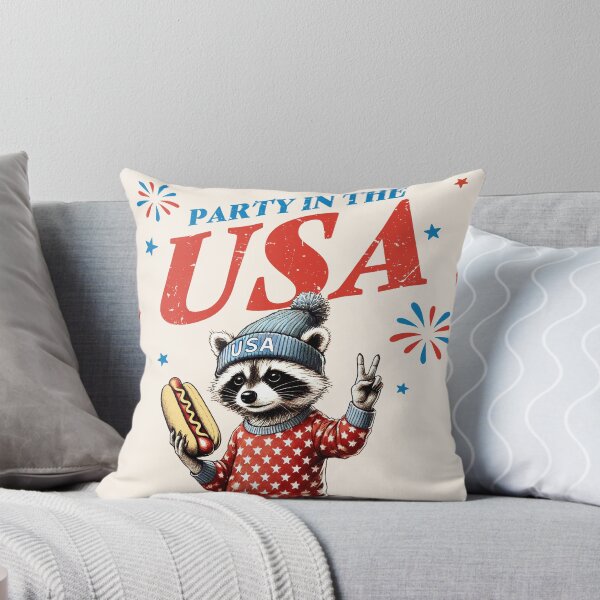 Item preview, Funny 4th Of July Raccoon - Party In The USA designed and sold by legendaryskins.