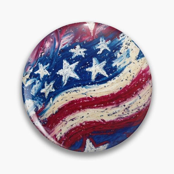 Item preview, Stars and Stripes Oil Pastel Doodle designed and sold by LibertyForge-Co.