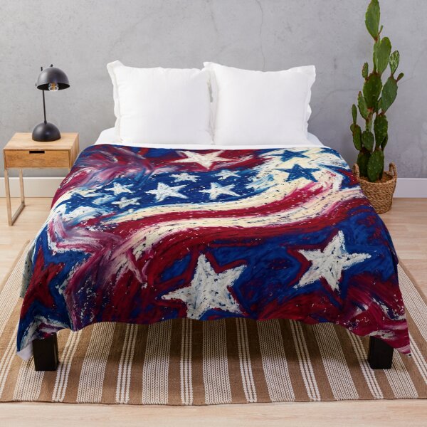 Item preview, Stars and Stripes Oil Pastel Doodle designed and sold by LibertyForge-Co.