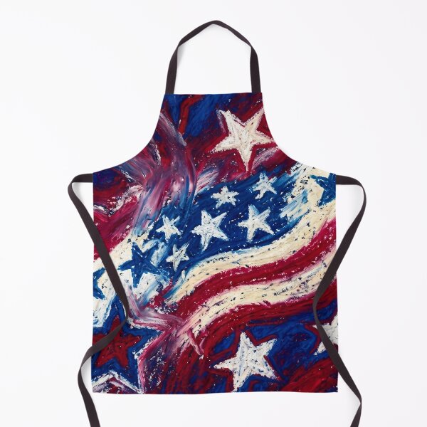 Item preview, Stars and Stripes Oil Pastel Doodle designed and sold by LibertyForge-Co.